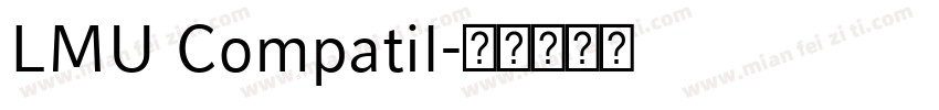LMU Compatil字体转换